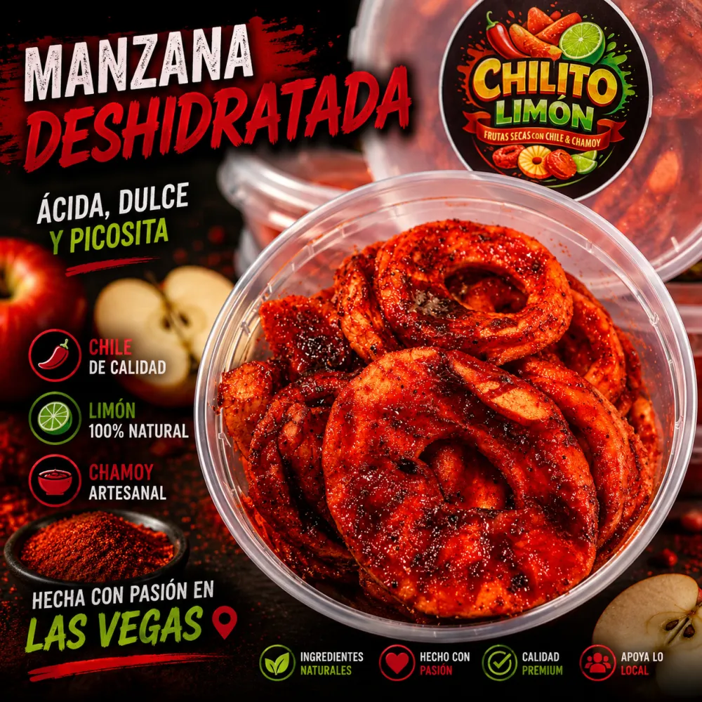 Manzana Deshidratada - Chilito Limón
